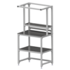 Standard Arbeitstisch mit Überbau 2 und Ablagen - konfigurierbar