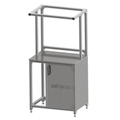Standard Arbeitstisch mit Einbauschrank und Überbau 2 - konfigurierbar